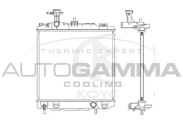 Radiator, engine cooling (107649)