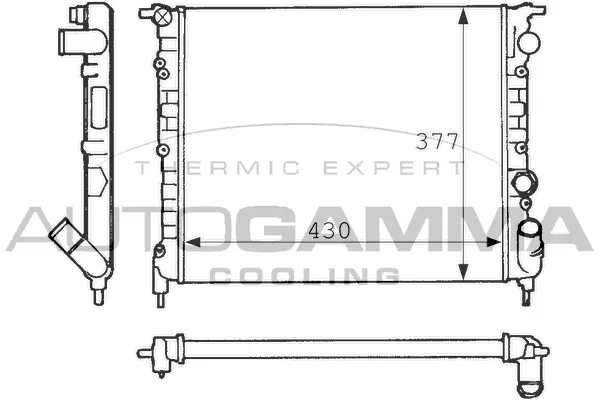 Radiator, engine cooling (100868)