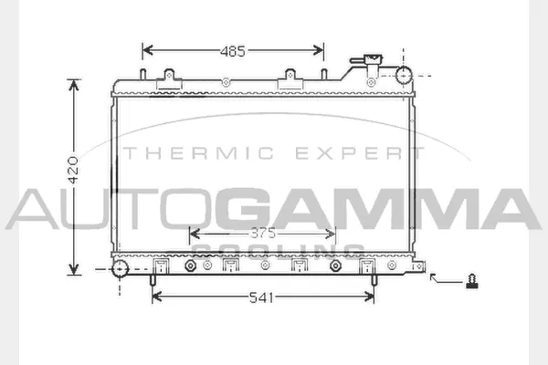 Radiator, engine cooling (104309)