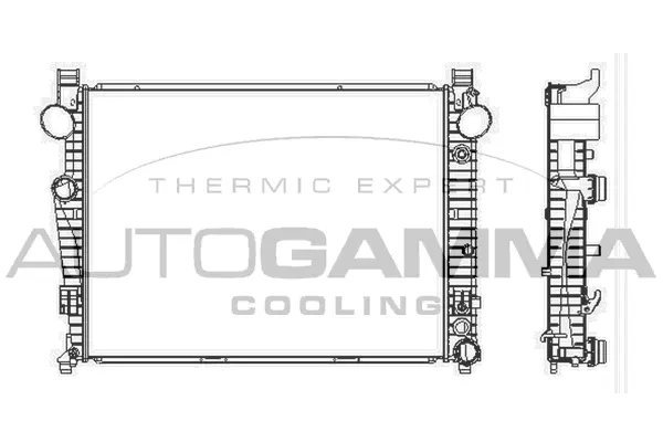 Radiator, engine cooling (102168)