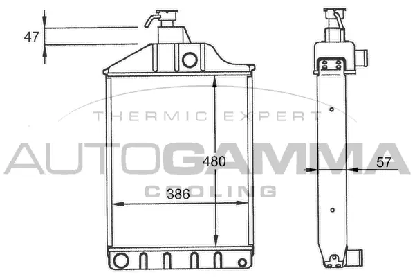 Radiator, engine cooling (400120)