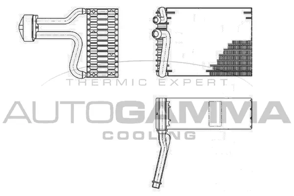 Evaporator, air conditioning (112167)