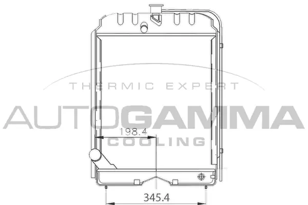 Radiator, engine cooling (400772)