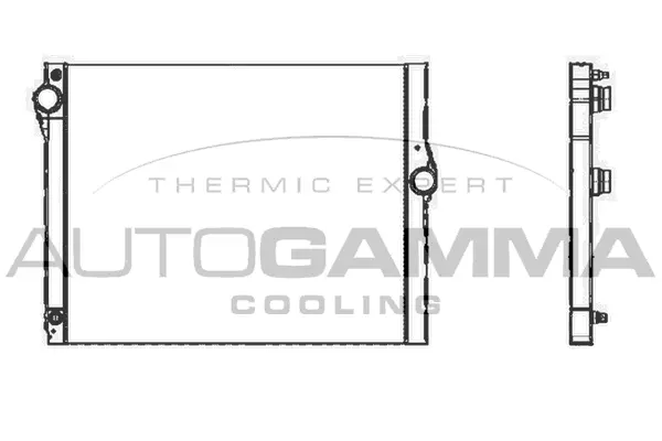 Radiator, engine cooling (105312)