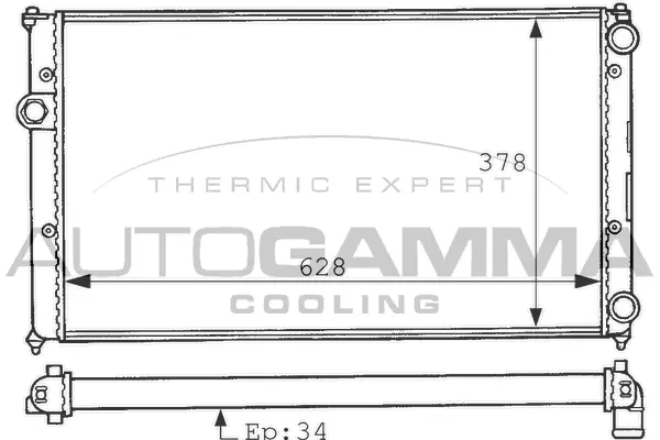 Radiator, engine cooling (100951)