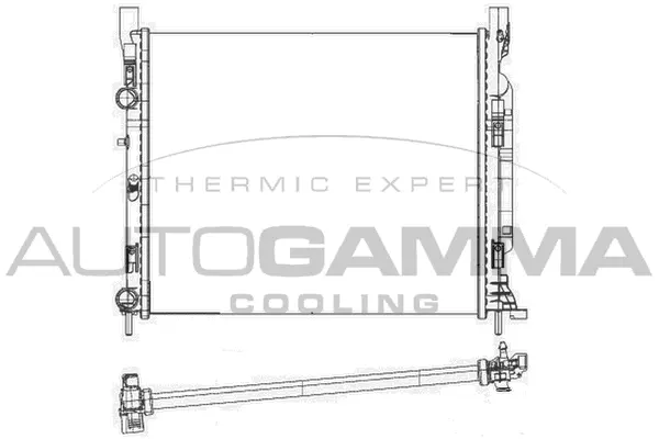 Radiator, engine cooling (105614)