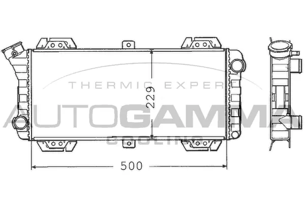 Radiator, engine cooling (100349)