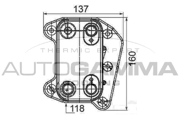 Oil Cooler, engine oil (105739)
