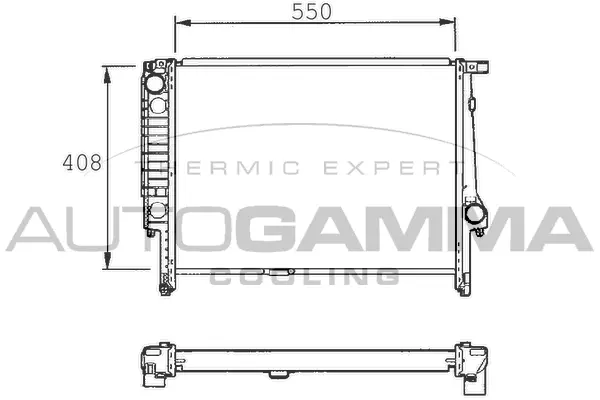 Radiator, engine cooling (101368)
