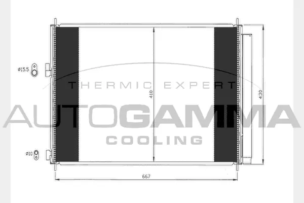 Condenser, air conditioning (104767)