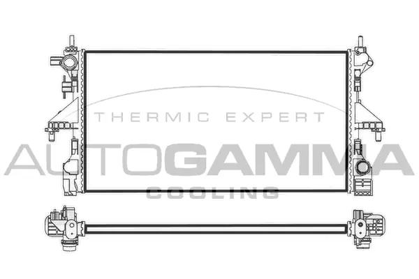 Radiator, engine cooling (107800)