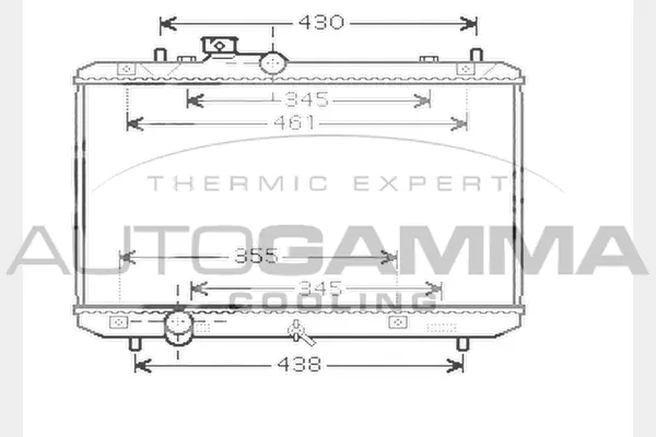 Radiator, engine cooling (104377)
