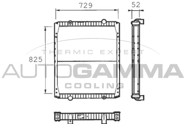 Radiator, engine cooling (400360)