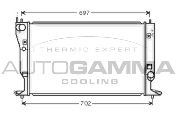 Radiator, engine cooling (105182)