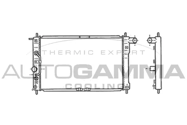 Radiator, engine cooling (102050)