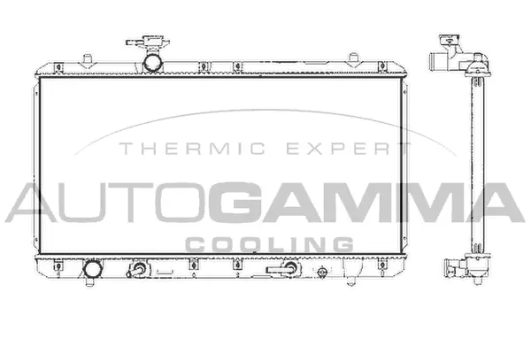 Radiator, engine cooling (104711)