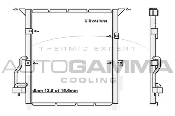 Condenser, air conditioning (105516)