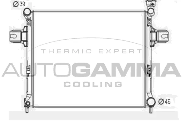 Radiator, engine cooling (107462)