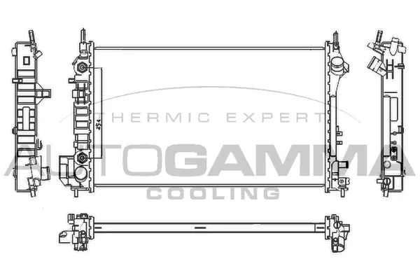 Radiator, engine cooling (104555)