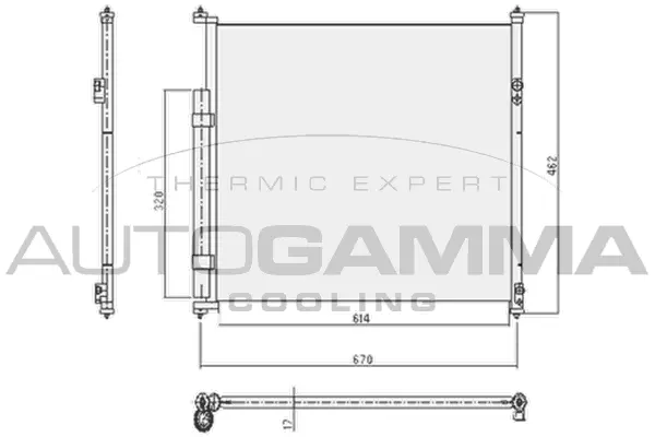 Condenser, air conditioning (105117)