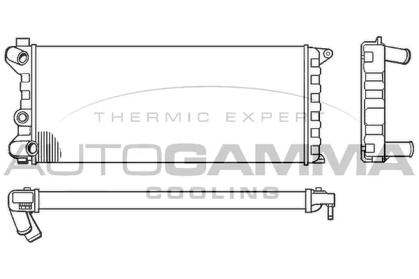 Radiator, engine cooling (100078)