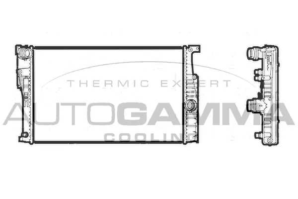 Radiator, engine cooling (107407)