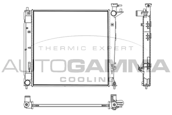 Radiator, engine cooling (107832)