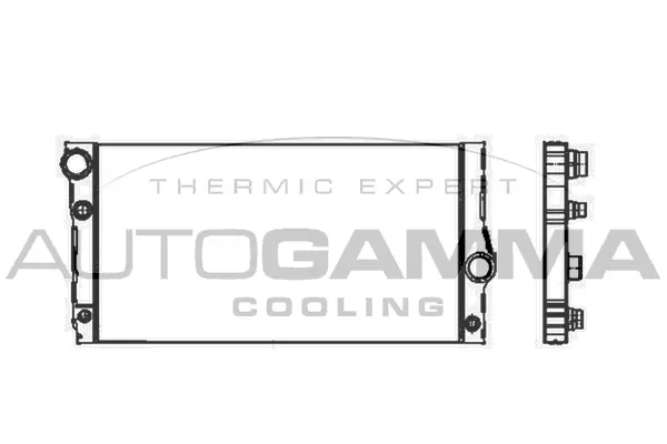 Radiator, engine cooling (105310)