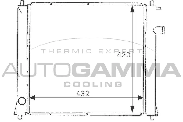 Radiator, engine cooling (101253)