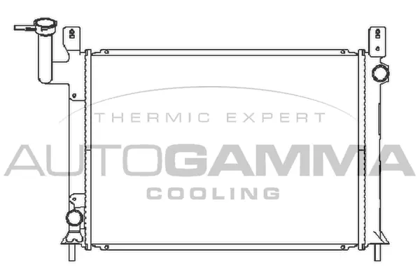 Radiator, engine cooling (100643)