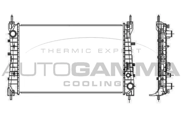Radiator, engine cooling (107213)