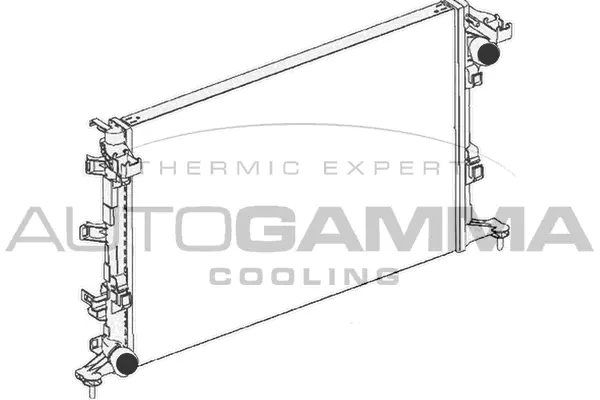 Radiator, engine cooling (105176)