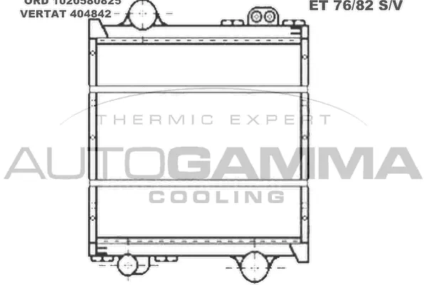 Radiator, engine cooling (404842)