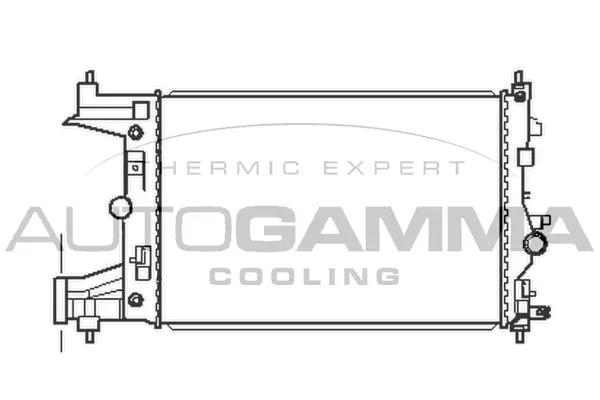 Radiator, engine cooling (105445)