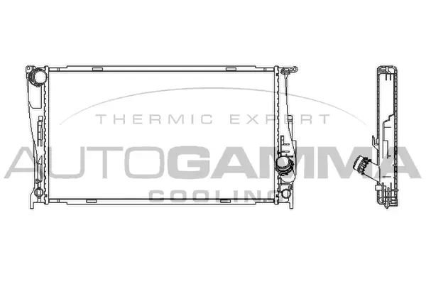 Radiator, engine cooling (107534)