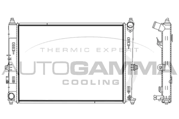 Radiator, engine cooling (107841)