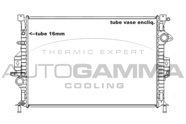 Radiator, engine cooling (105161)