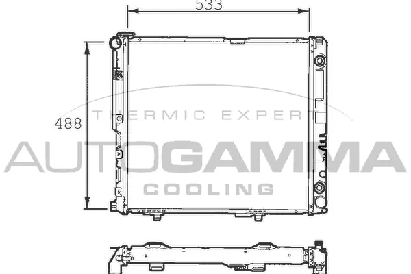 Radiator, engine cooling (101334)