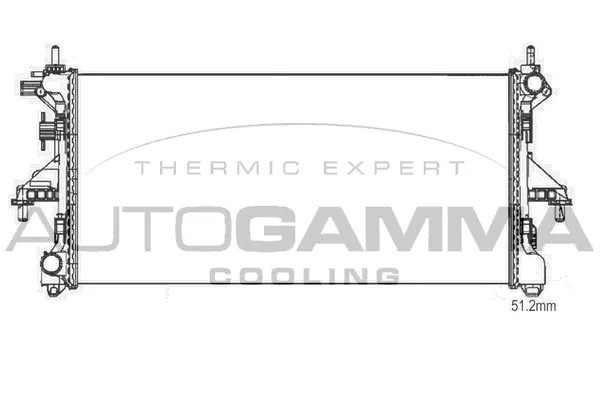 Radiator, engine cooling (107212)