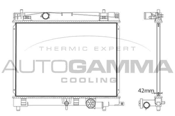 Radiator, engine cooling (107888)