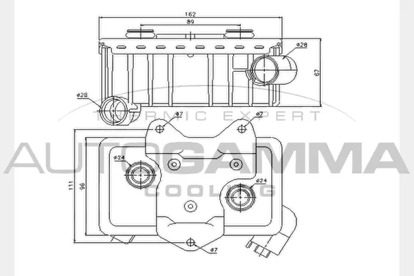 Oil Cooler, engine oil (104331)