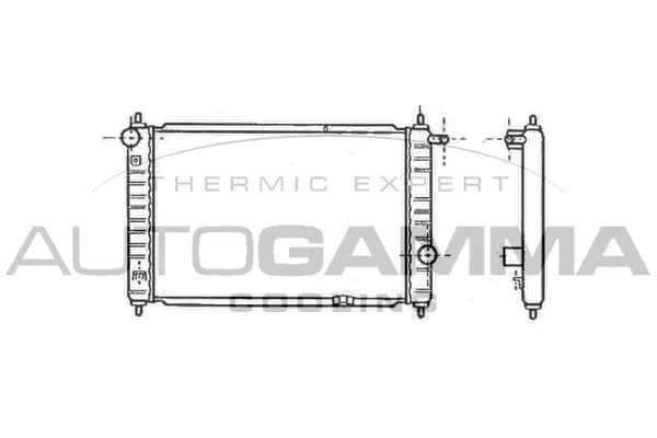 Radiator, engine cooling (102051)