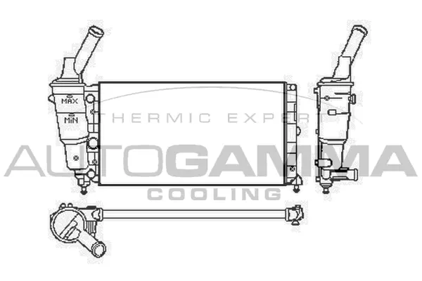 Radiator, engine cooling (103751)