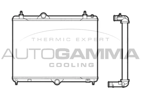 Radiator, engine cooling (105987)