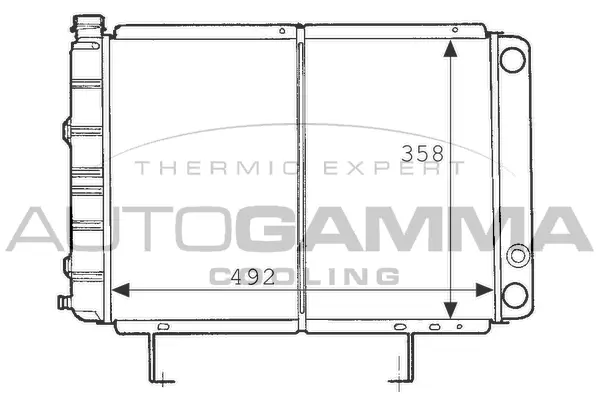 Radiator, engine cooling (100796)
