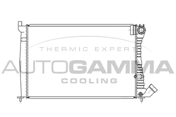 Radiator, engine cooling (100205)