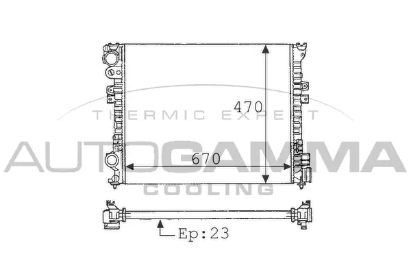 Radiator, engine cooling (102022)
