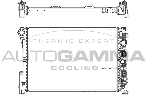 Radiator, engine cooling (105580)