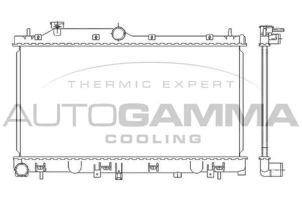 Radiator, engine cooling (105927)