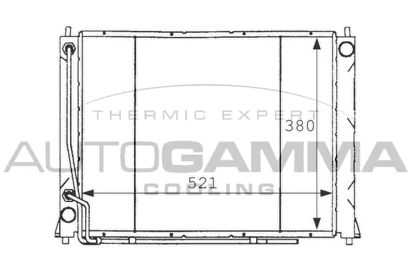 Radiator, engine cooling (101256)